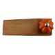 2 Pieces Orange Crackle Melon Ceramic Wooden Door Stopper